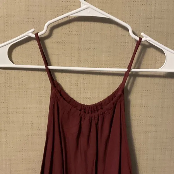 Brandy Melville Burgundy Jumpsuit - Image 4
