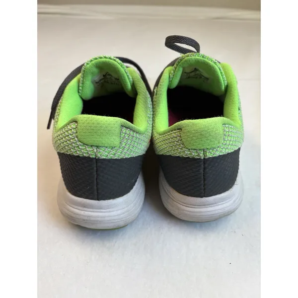 Nike Revolution 3‎ Women's Gray/Neon Pink/Green Size 9.5 Mesh Lace Up Running - Image 7