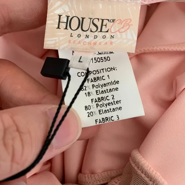 NWT House of CB Seychelles‎ Padded Swimsuit in Blush Pink - Image 12