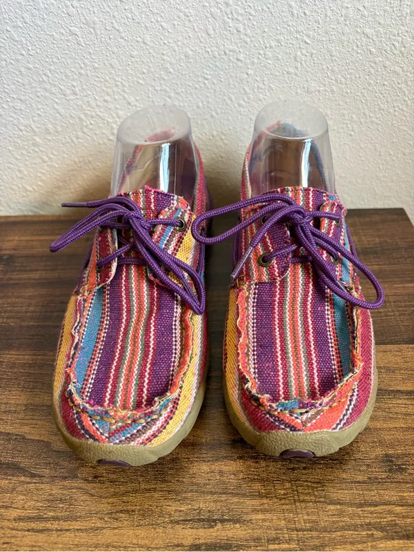 Twisted X Women's Purple Serape Driving Mocs - Image 2