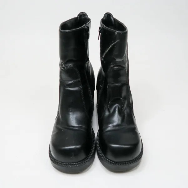 Vintage 90s No Boundaries Black Chunky Heeled Boots - Erin - Image 3