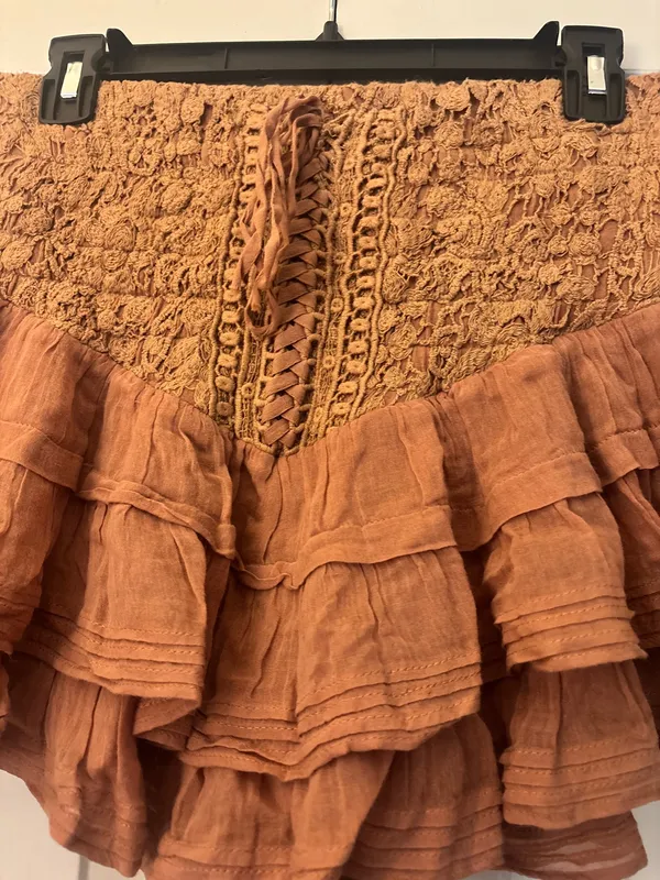 Free People Lucia Ruffle Mini Skirt - Image 5