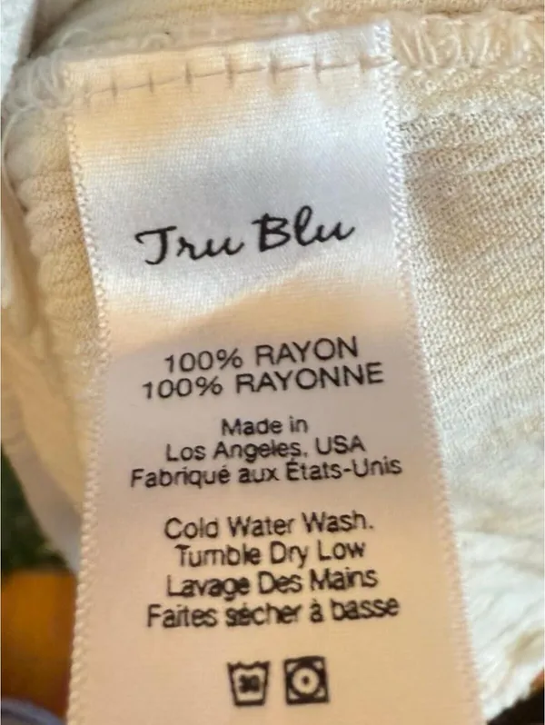 Blue Life white lounge beach womens pants, size Small - Image 4