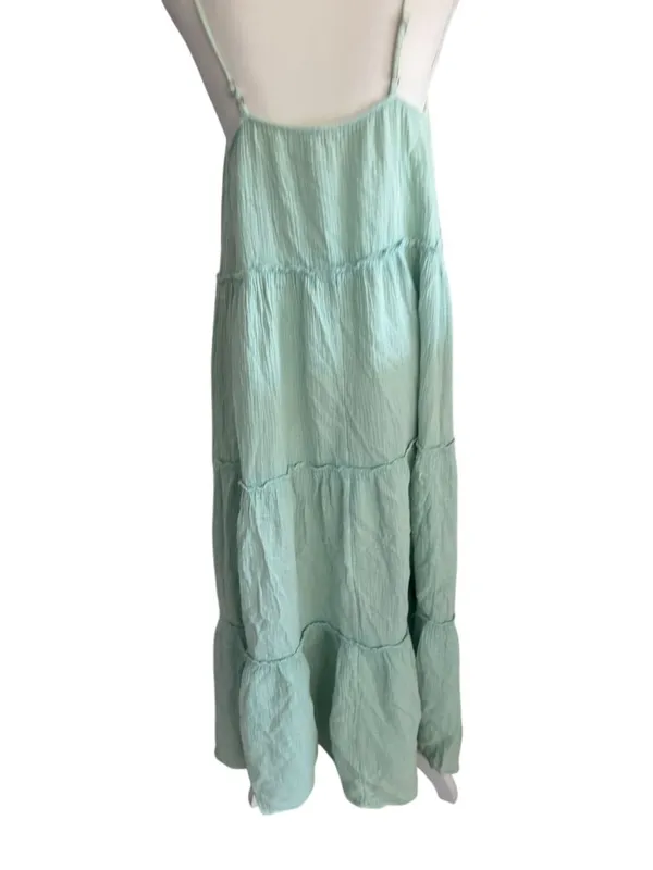 EASEL Green Tiered Maxi Dress Size Small Womens - Image 6
