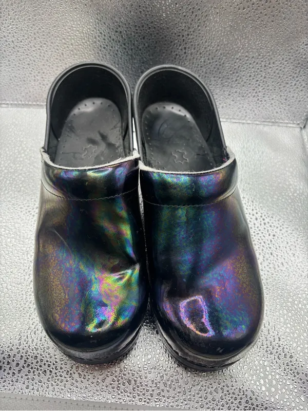 Dansko Professional Slip-On Clogs Size 37 US 6.5-7 Iridescent Nurse Shoes - Image 2