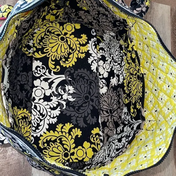 Vera Bradley Womens Retired Baroque Print Quilted Large Travel Tote Handbag Mult - Image 7