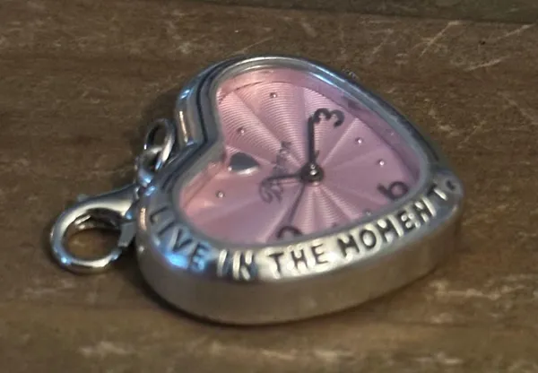 Brighton Live In The Moment heart watch charm - Image 5