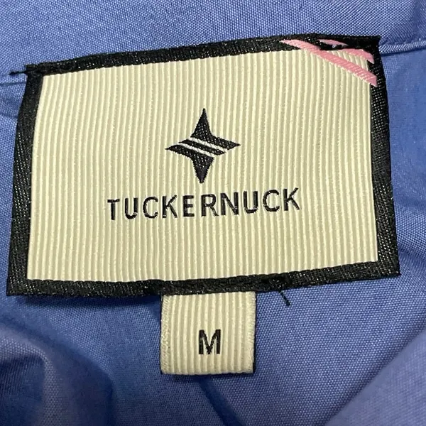Tuckernuck Martine Bubble Sail Blue Short Sleeves Button Down Mini Shirt Dress M - Image 4