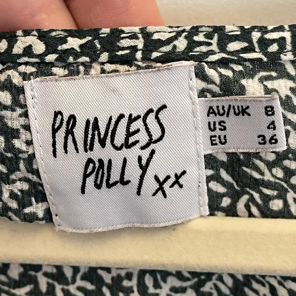 Princess Polly Green Ditsy Floral NoName Mini Dress Womens 4‎ Festival Cottage - Image 4