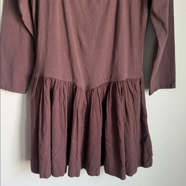 Free People NEW Onda Drop-Waist Long-Sleeve Mini Dress Large - Image 5