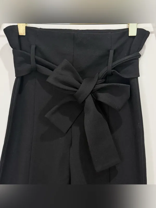 LPA High Waisted Belted Leggings Small Black Party Going Out City Chic Minimal - Image 9