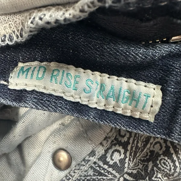 Ariat Real Mid Rise Straight Leg Dresden Jeans Womens 30Long Blue Med Wash Denim - Image 5