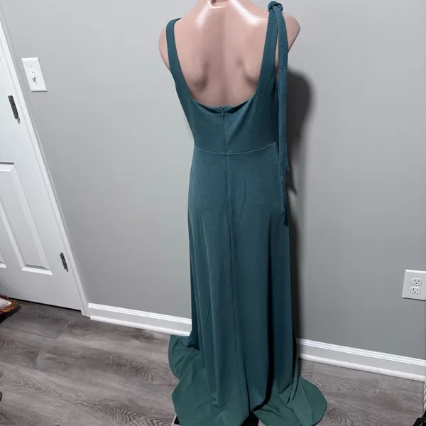 Birdy Grey Alex Convertible Maxi Dress Sea Glass Green Formal Bridesmaid Medium - Image 9
