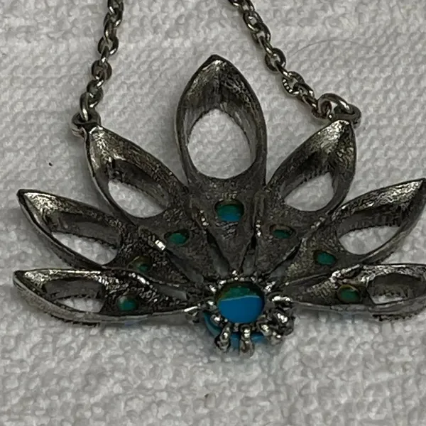 Vintage southwestern style statement necklace. 13.5” approximately - Image 7
