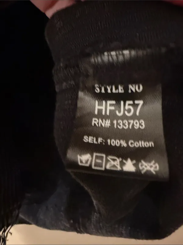 POL Distressed Black Corduroy Trucker Jacket Size Medium - Image 5