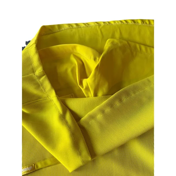SwingDish Yellow Golf Skort Skirt Shorts Size Small Stretch Athletic Pockets - Image 5