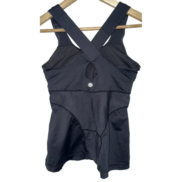 Lululemon Swift Tank Top Black Luxtreme Sleeveless Racerback Athletic Tank Sz 4 - Image 9