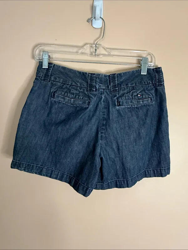 Tommy Hilfiger Dark Blue Denim Jean Shorts - Image 4