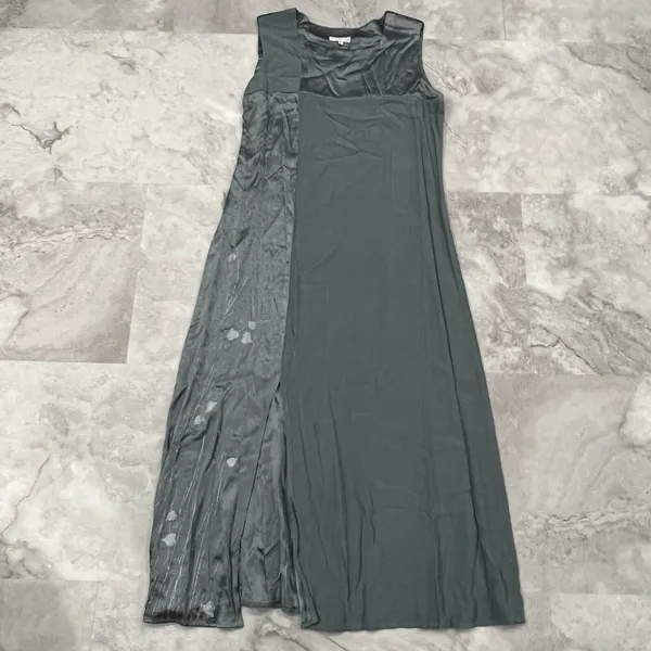 Kd‎ Spring Womens Lagenlook Dress With Cardigan Art to Wear Green Size Large L - Image 5