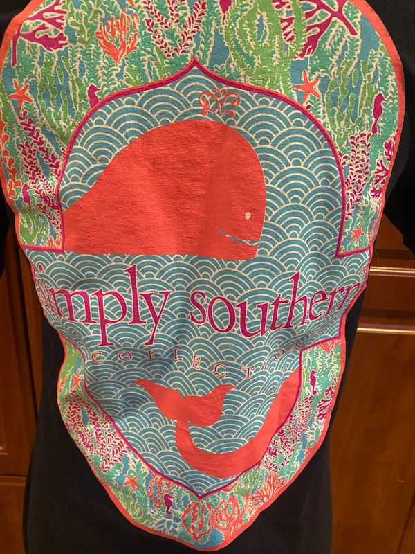 Simply Southern Black T- Shirt - Image 3
