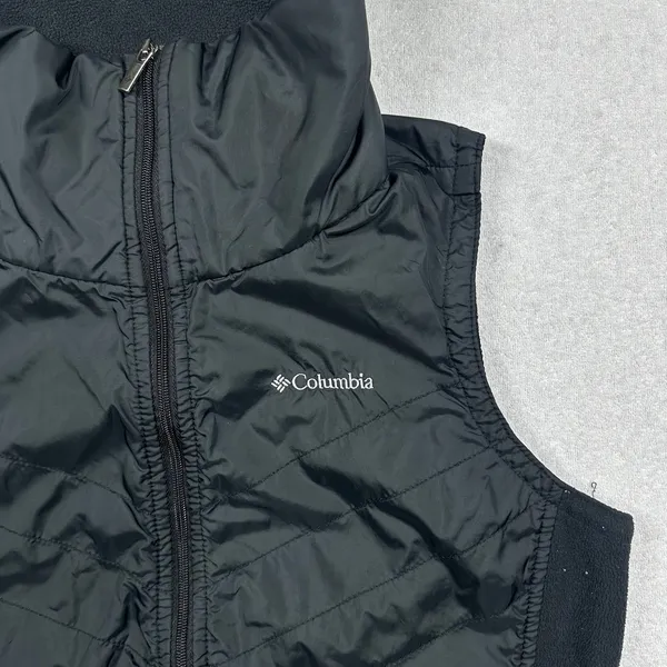 Columbia Black Puffer Vest Women’s Small Full Zip Lightweight Outdoor - Image 2