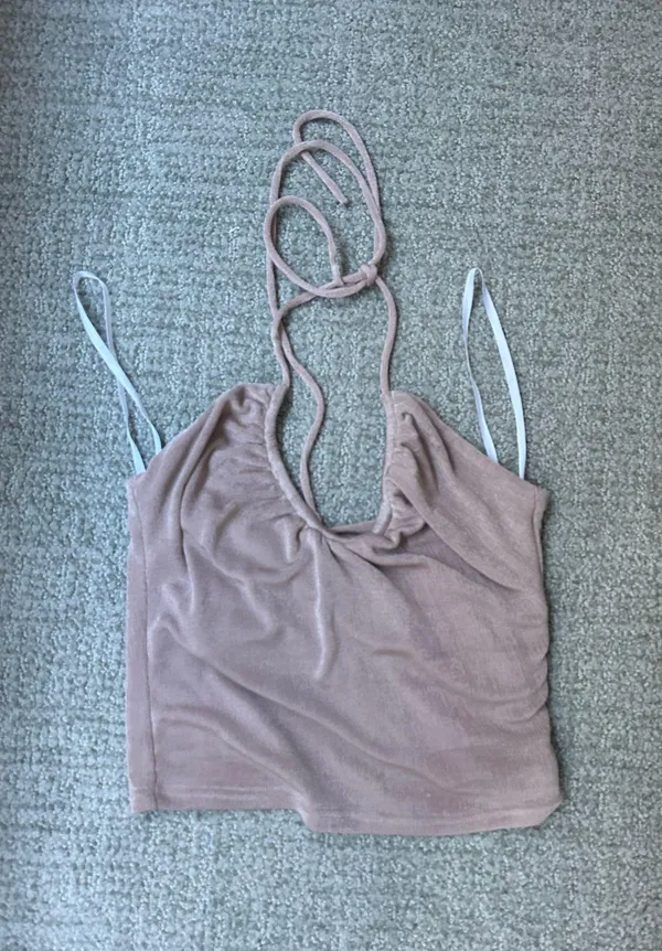 Revolve Super down Halter Top - Image 8