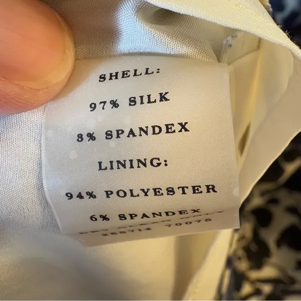 Ann Taylor 97%‎ Silk Abstract Print Sheath Dress Size 8 - Image 6