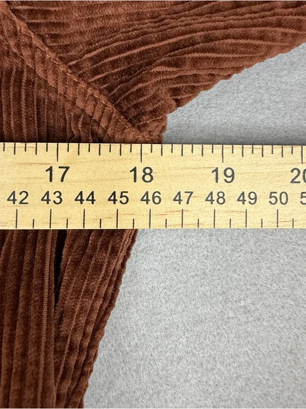 American Eagle Brown Corduroy Tiered Shirt Dress XS Button Front Fall - Image 9