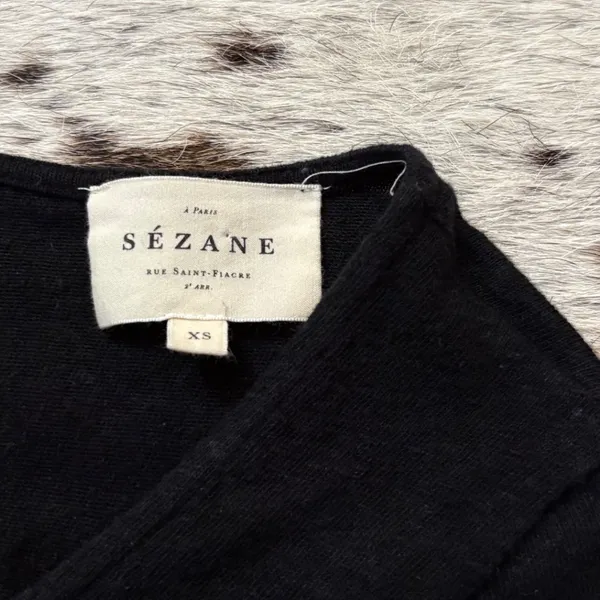 Sezane Black Milo Top size XS - Image 4