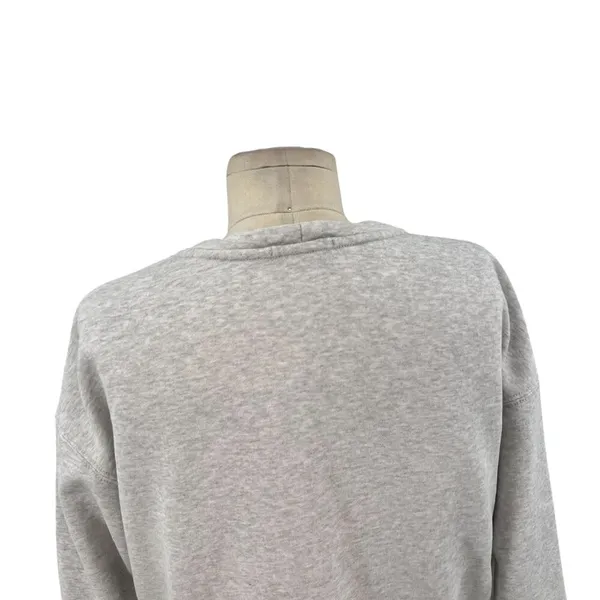 James Perse Light‎ Gray Crew Neck Terry Cotton Sweatshirt Size 0 / XS - Image 8