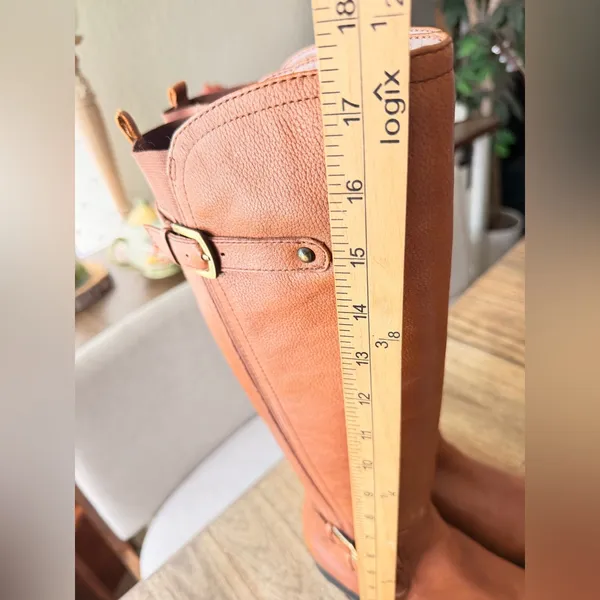 Naturalizer Jenson Women Round Toe Leather Brown Knee High Boot Sz9.5 like new - Image 10