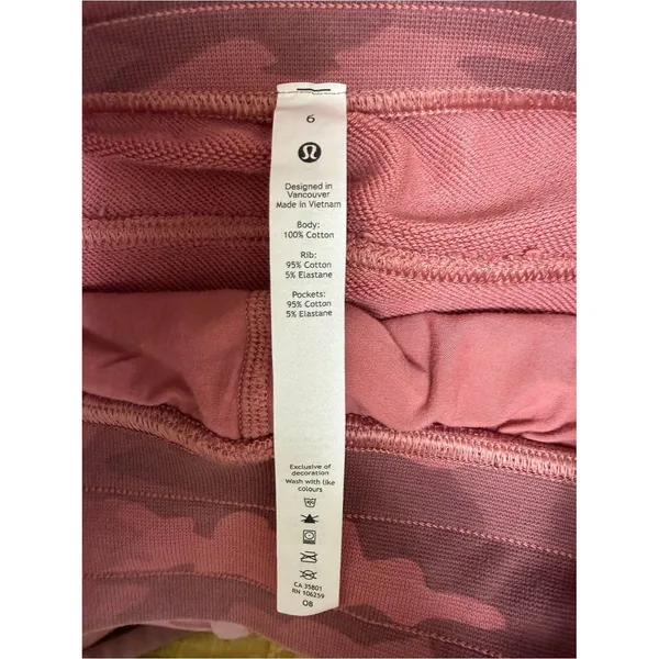 Lululemon Relaxed Fit French Terry Jogger Pant Heritage 365 Camo Brier Rose 6 - Image 8