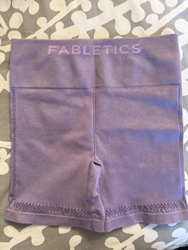 Fabletics Purple Biker Shorts - Image 2