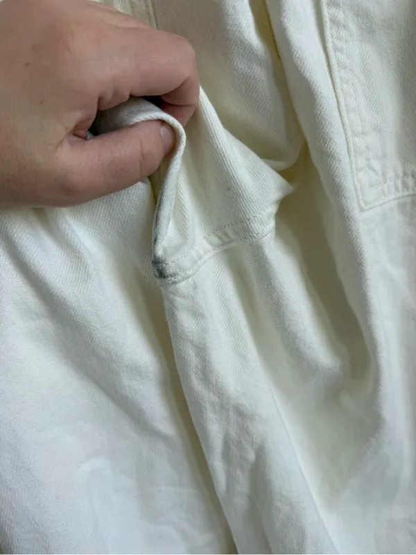 Levi’s Short Sleeve Heritage Lightweight Denim Jumpsuit White XL - Image 11