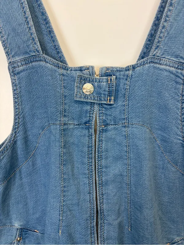 Free People We The Free Denim Jude Shortalls Overalls - Image 5