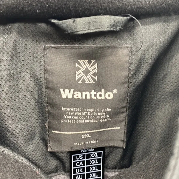 Wantdo black fleece lined ski jacket snowboard water wind resistant size XXL - Image 4