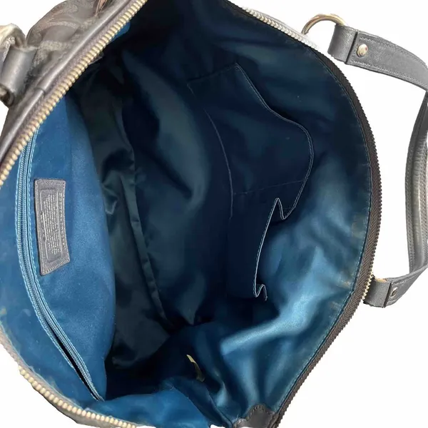 Coach Gray‎ C Logo Shoulder Bag Large Tote Satin Lining 28285E - Image 4