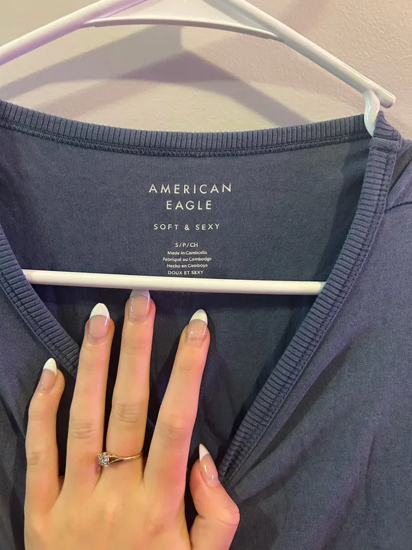 American Eagle Cropped Tee Soft & Sexy - Image 2