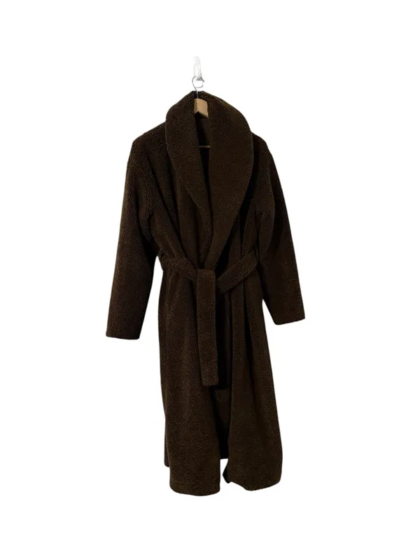 4TH & RECKLESS Teddy Jacket Trench Coat Brown Size M - Image 4