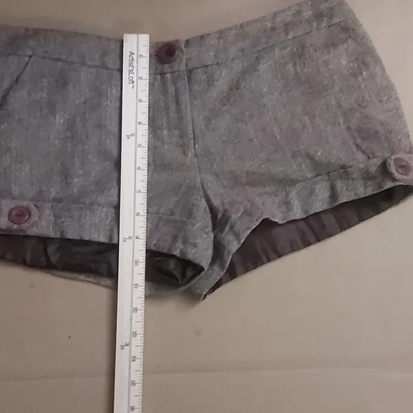 Vintage Brown Tweed Lined Shorts Dark Academia Heritage Preppy Y2K Fall Casual - Image 6
