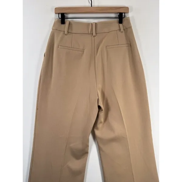 Favorite Daughter Womens Pants Brown Pleated High Rise Wide Leg Stretch Size 8 - Image 10