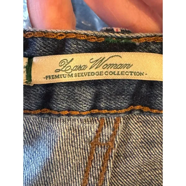 Zara Woman‎ Shorts Women 4 Blue Premium Selvedge Denim Distressed Jean Shorts - Image 7