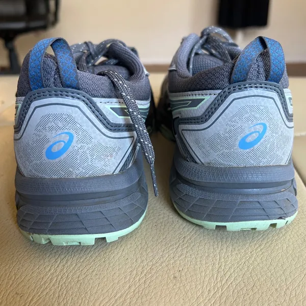 ASICS Gel-Venture 7 Womens Trail Running‎ Shoes Grey Mint 1012A477 Size 9.5 Wide - Image 2