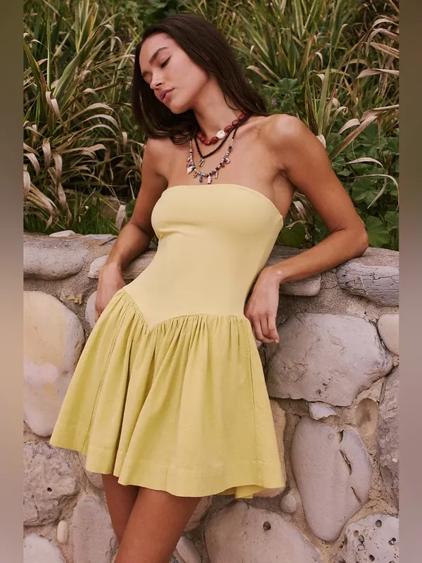 Free people Onda Drop-Waist Tube Mini Dress - Image 2