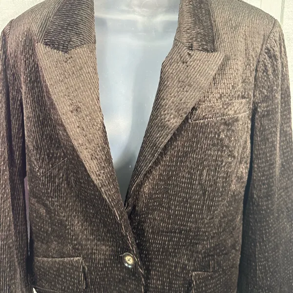 Democracy Brown Casual Women’s Long Sleeve Button Front Blazer Size Small NWT - Image 5