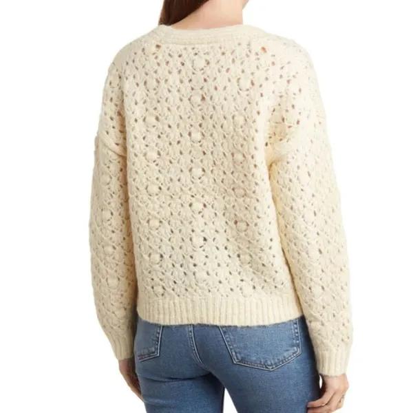 INDUSTRY Republic Company Alpaca Blend Sweater Cardigan V Neck MEDIUM New NWT - Image 4