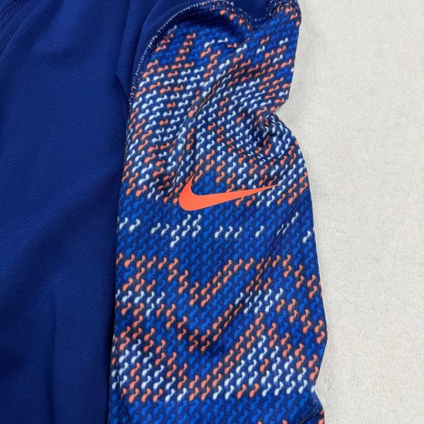 Nike Pro Dri-FIT Women’s 1/2 Zip Pullover Medium Blue Running Athletic Top - Image 6