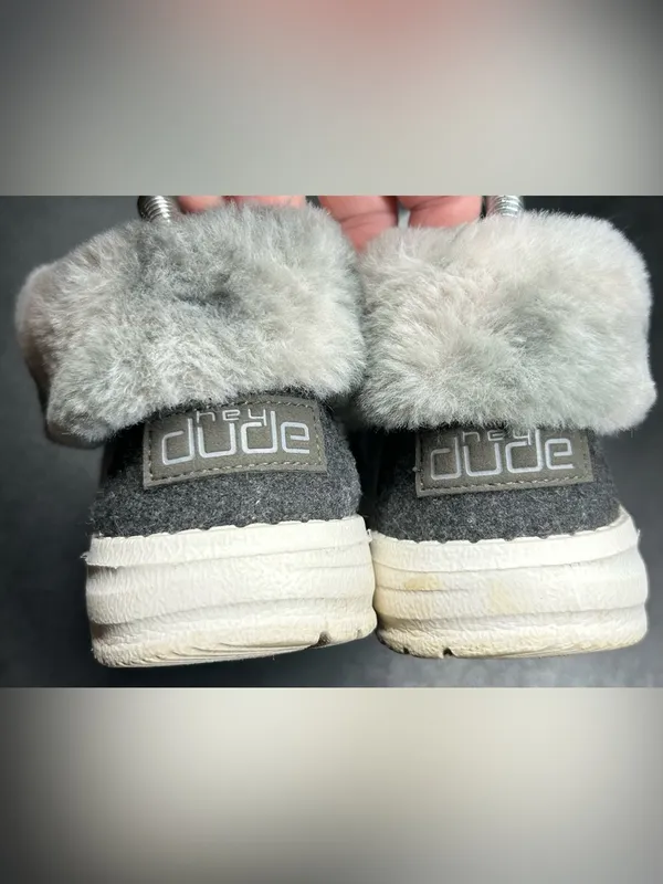 Hey Dude Women’s Size 5 Britt Coffee Dye Faux Fur Lined Cozy Booties - Image 4