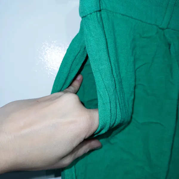 Flounce London ASOS Bright Green High Waisted Wide Leg Trousers Size 14 - Image 4