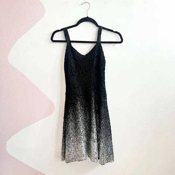 Free People Glittery Dress Lace‎ Party Night Out Birthday Glam XS - Image 2